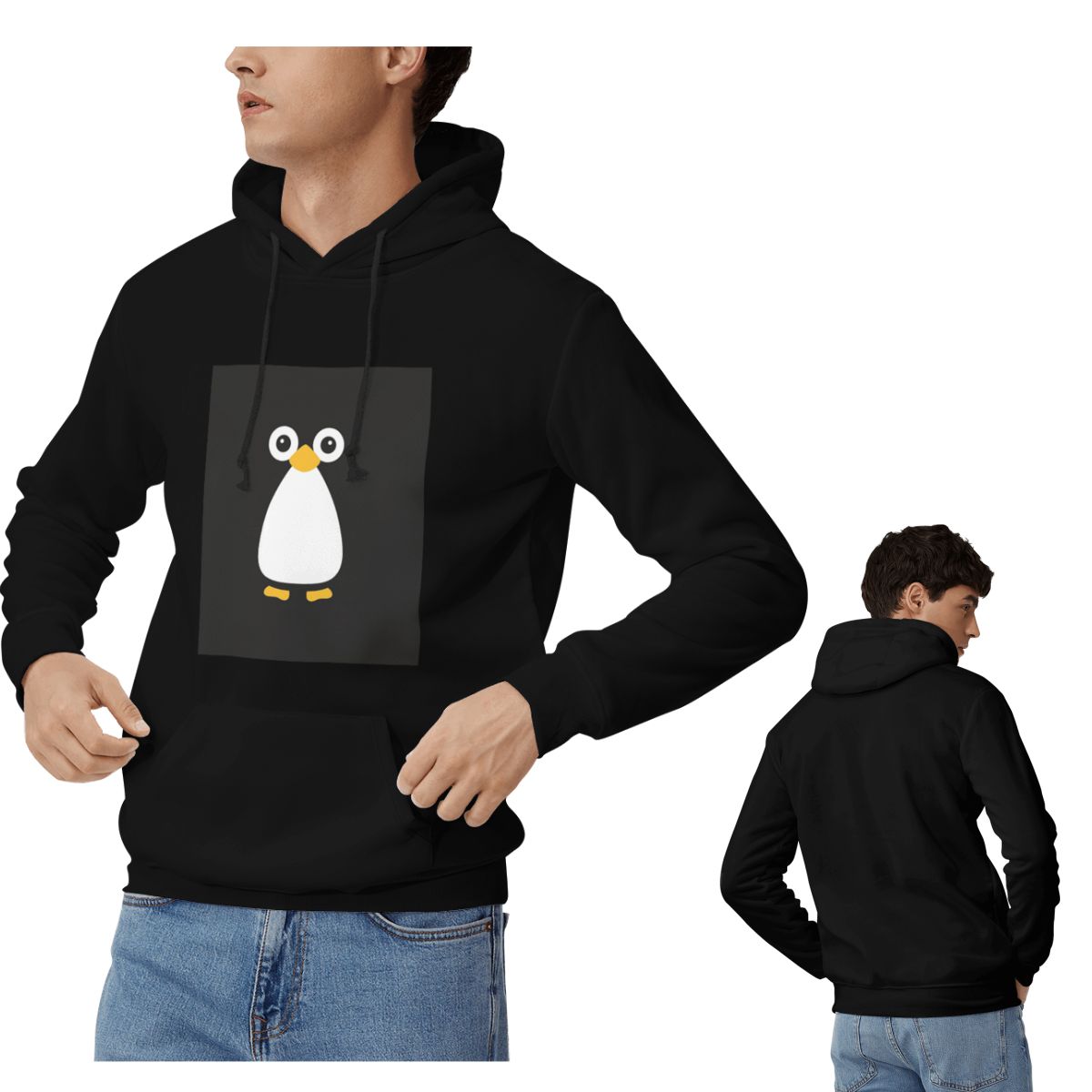 Winter Clothing Vector - لطيف ناقلات البطريق هوديس الرجال النساء
