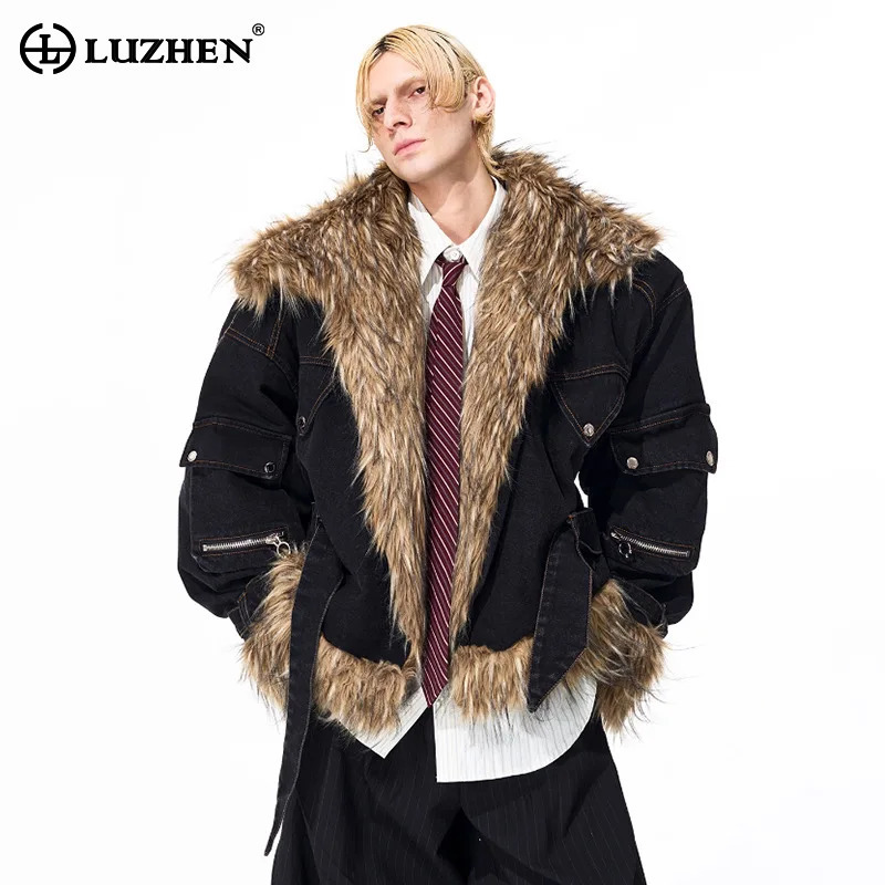 Winter Clothing Uae - LUZHEN موضة شخصية فو الفراء الربط