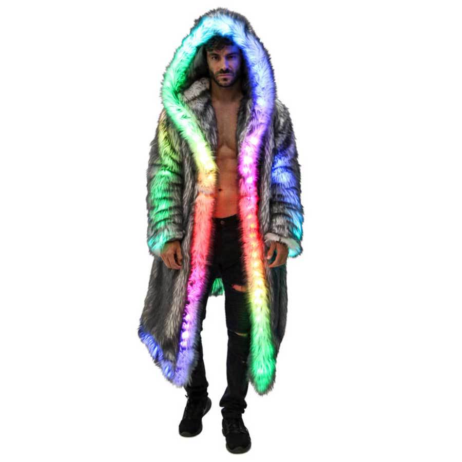 Winter Clothing Uae - معطف فرو صناعي للرجال ملابس خارجية