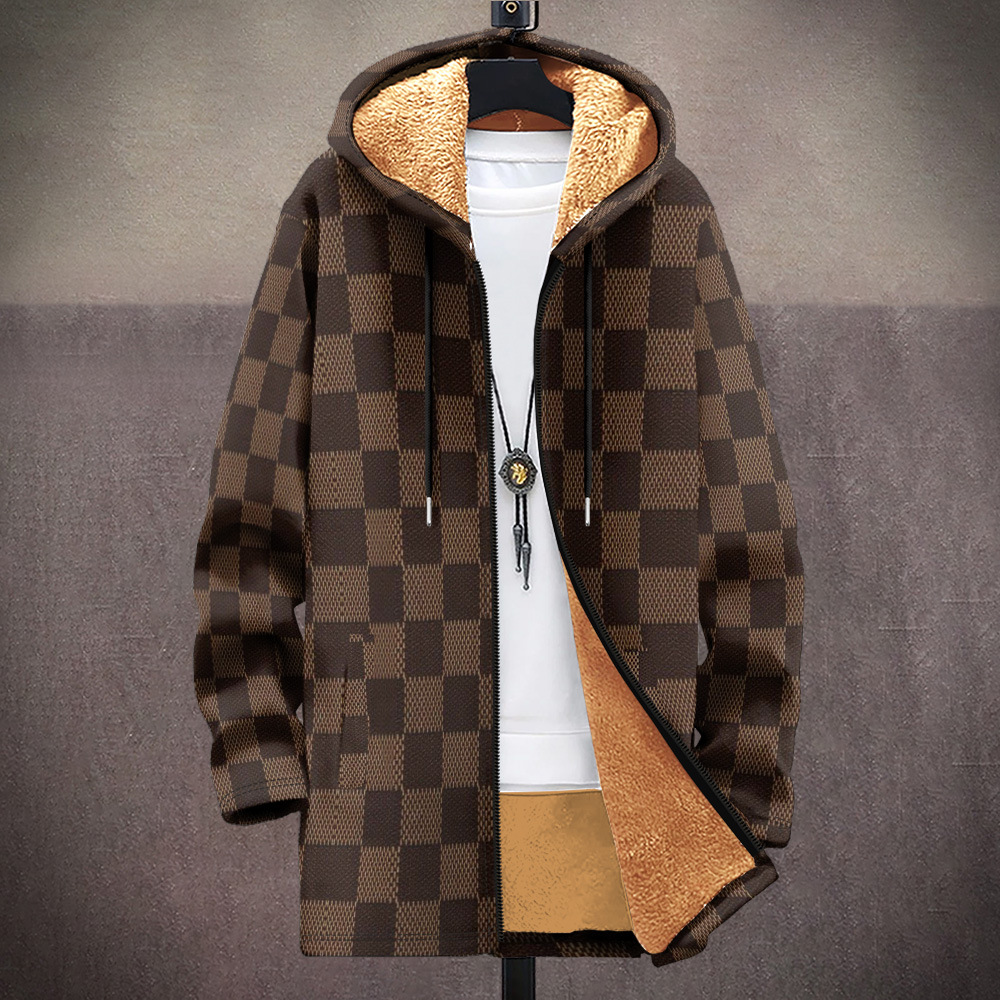 Winter Clothing Patterns - الرجال بالأزرار معاطف شبكة شعرية نمط