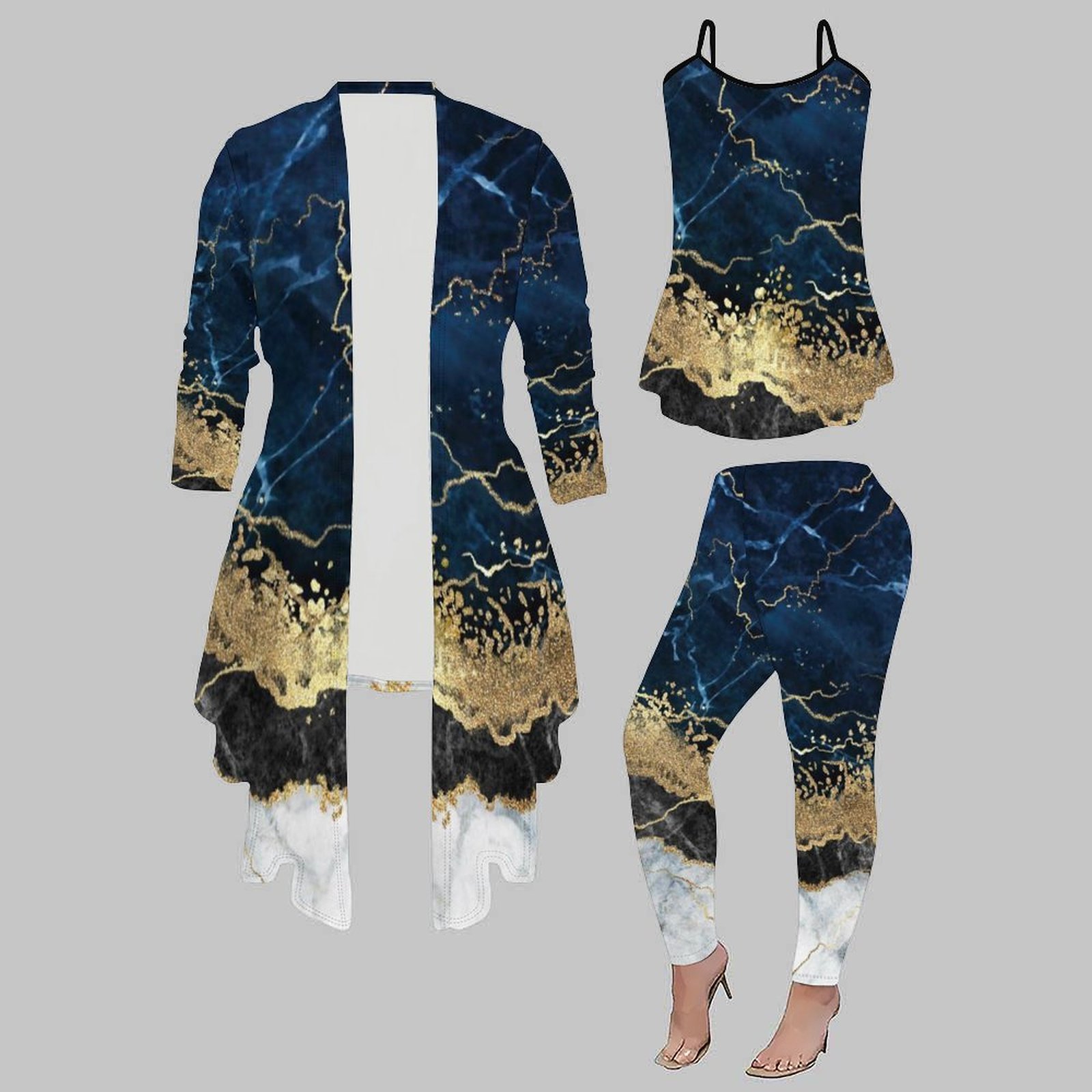Winter Clothing Uae - طقم أنيق للشتاء من ثلاث قطع: