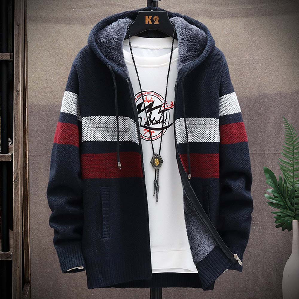 الرجال سترة مقلمة معطف سميكة ا - مراجعة Winter Clothing Uae وسعره