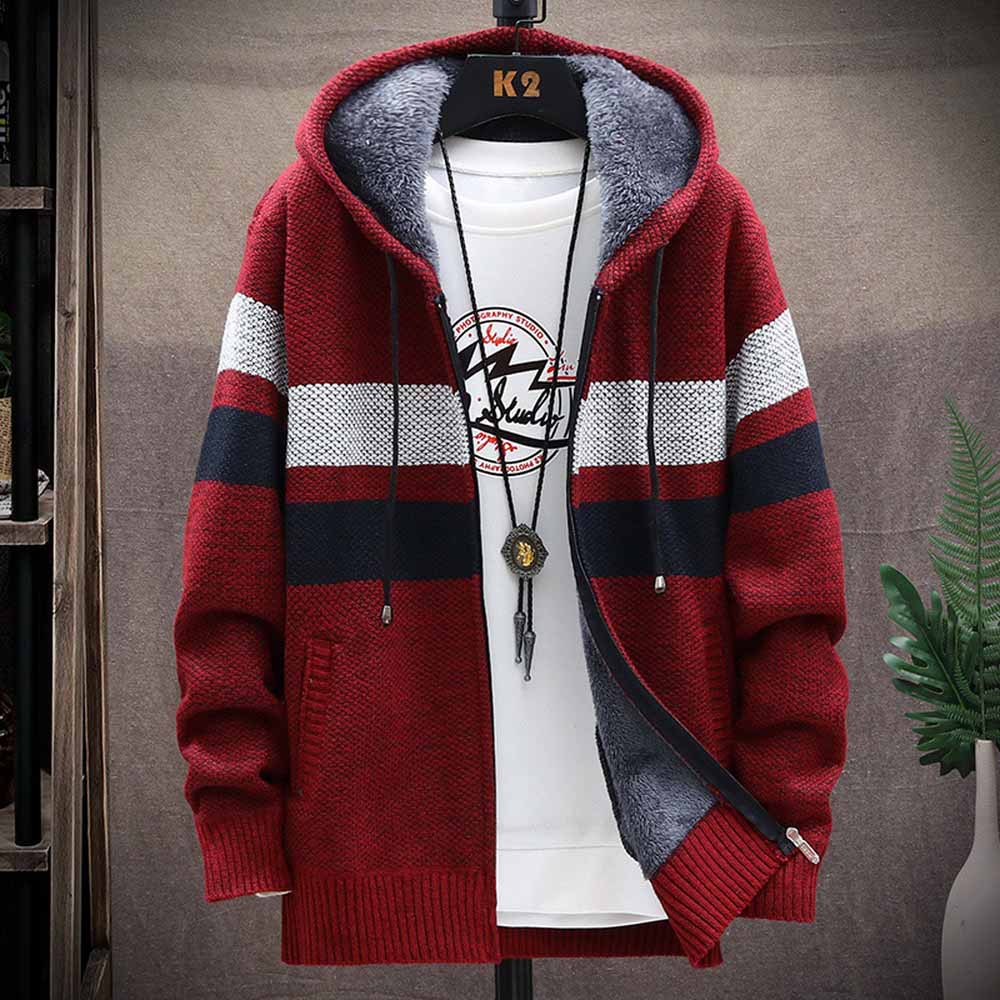 الرجال سترة مقلمة معطف سميكة ا - مراجعة Winter Clothing Uae وسعره