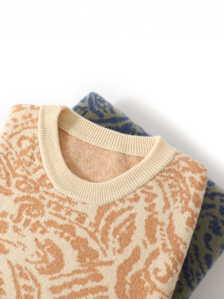 مطبوعة 100% ميرينو رداء علوي م - مراجعة Winter Clothing Patterns وسعره