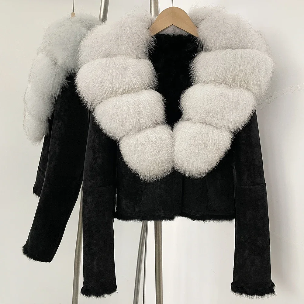 OFTBUY معطف بياقة من فرو الثعل - مراجعة Winter Clothing Store وسعره