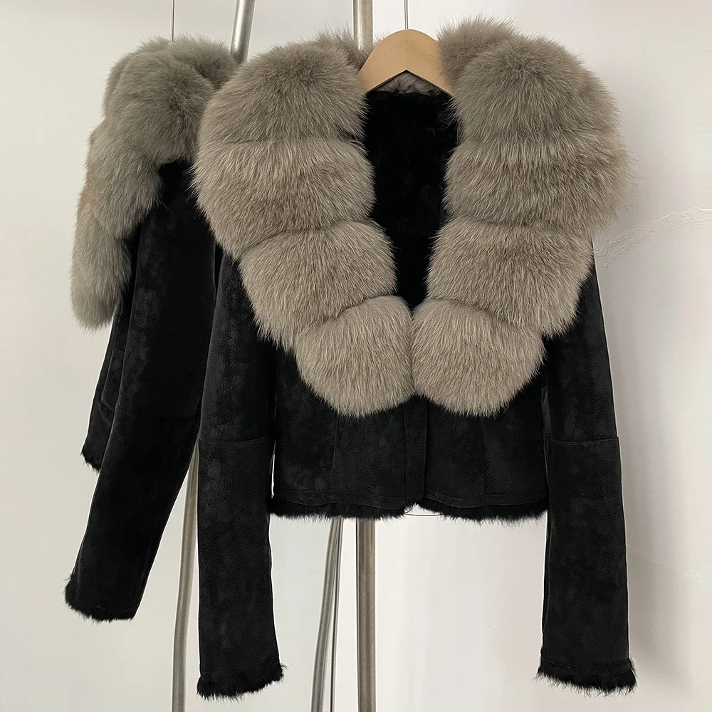 OFTBUY معطف بياقة من فرو الثعل - مراجعة Winter Clothing Store وسعره
