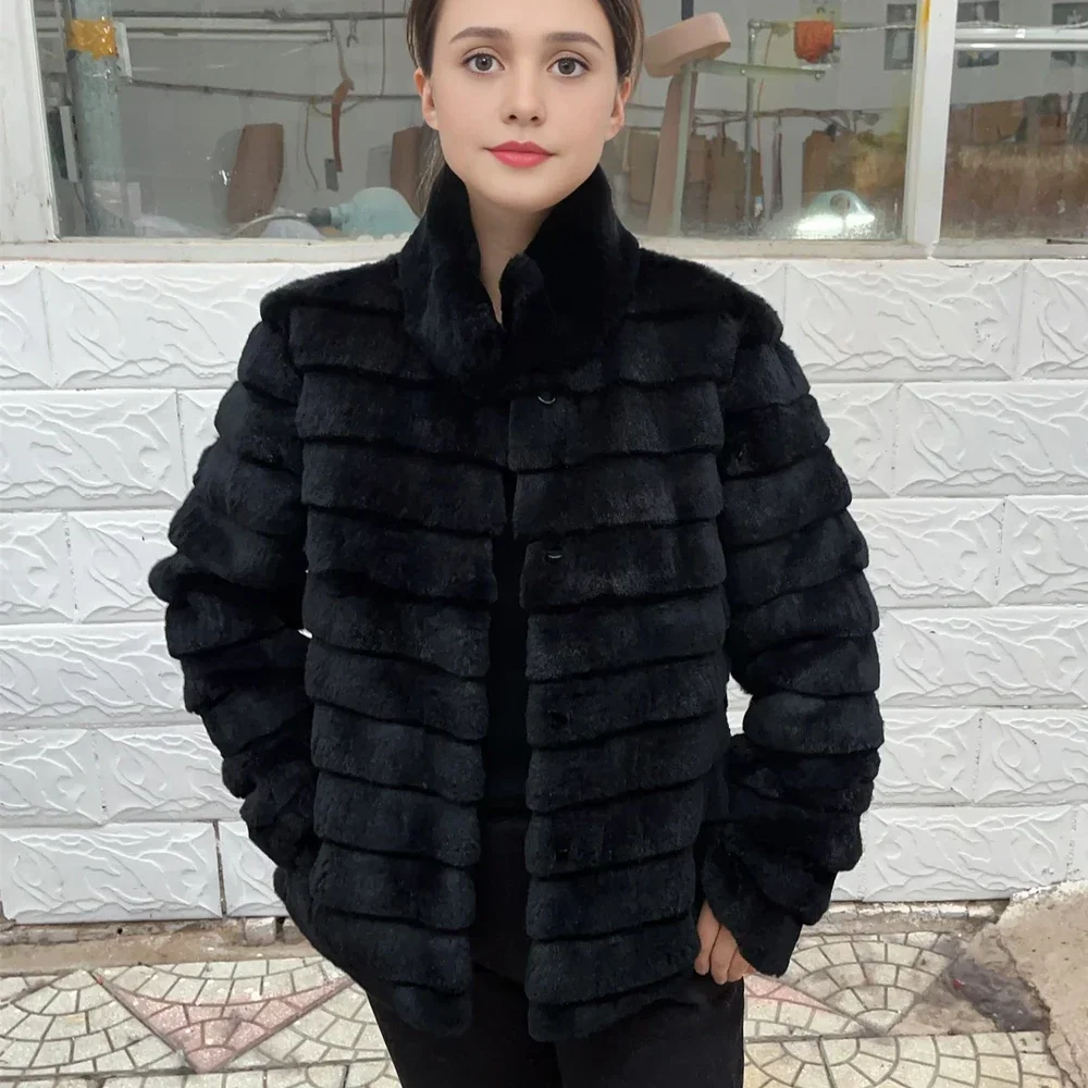 OFTBUY أرنب معطف الفرو الحقيقي - مراجعة Winter Clothing Store وسعره