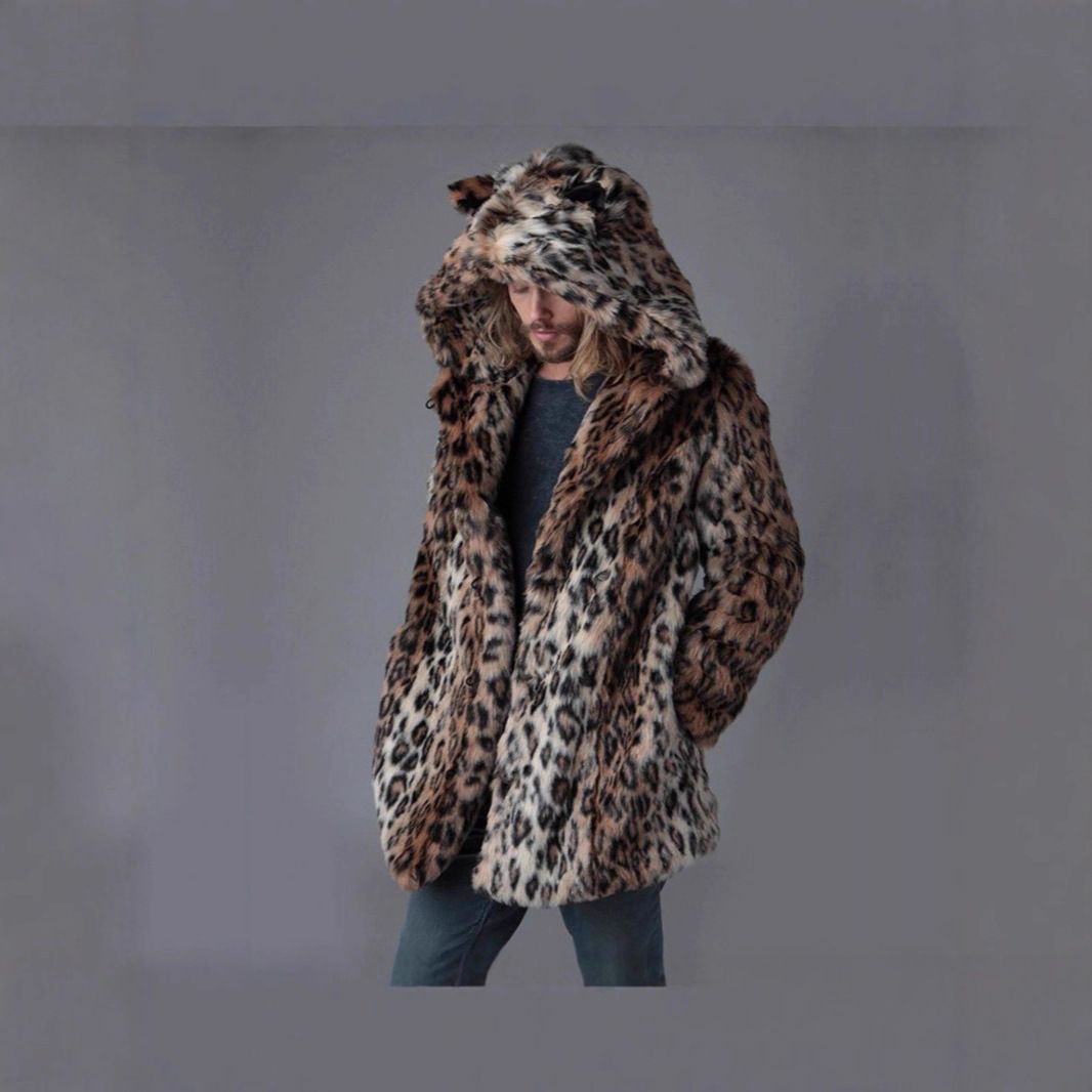الرجال فو الفراء سترة معطف الش - مراجعة Winter Clothing Uae وسعره