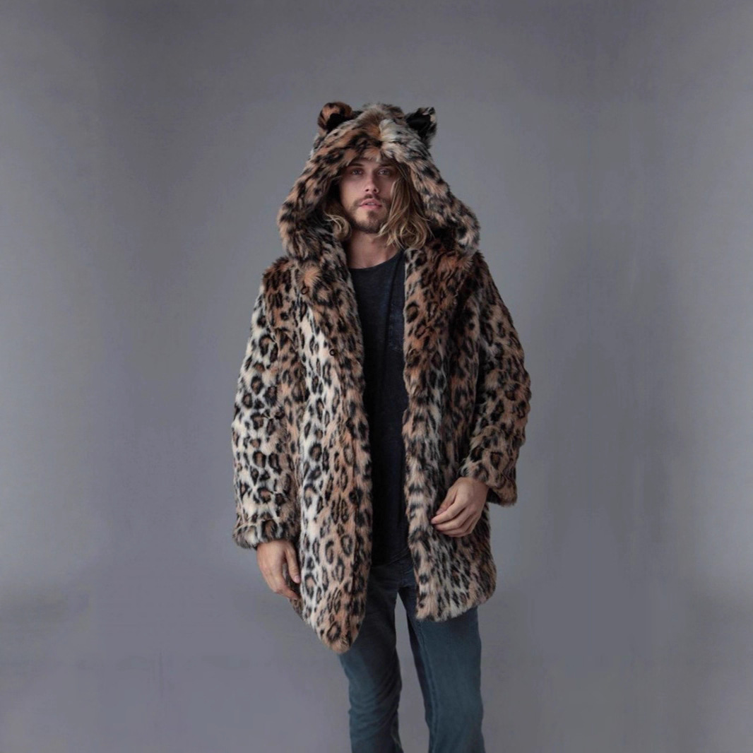 الرجال فو الفراء سترة معطف الش - مراجعة Winter Clothing Uae وسعره