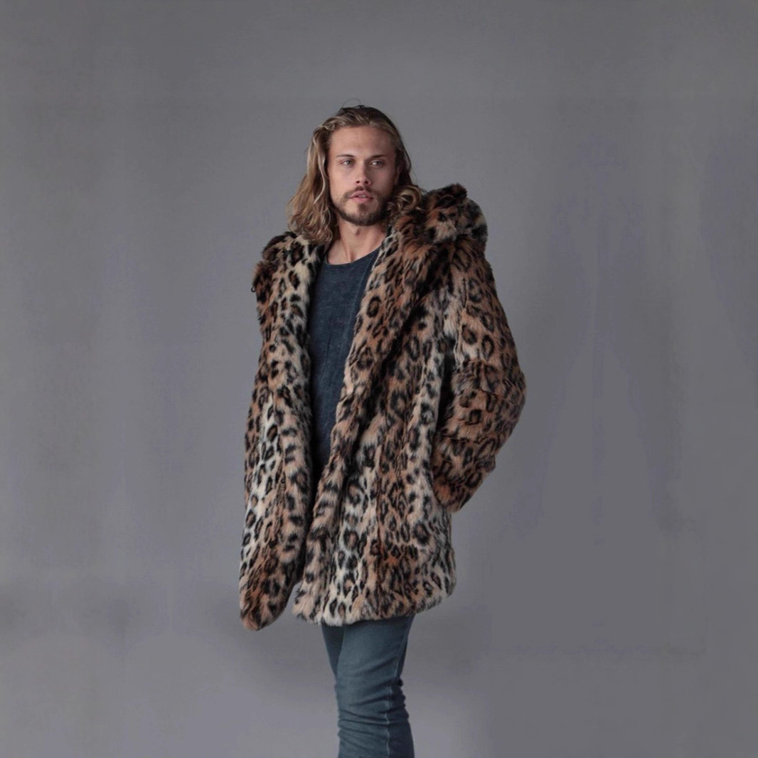 الرجال فو الفراء سترة معطف الش - مراجعة Winter Clothing Uae وسعره