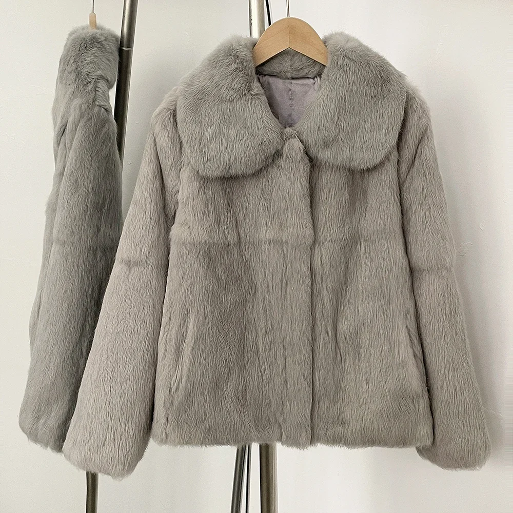 سترة جديدة قصيرة من فرو الأرنب - مراجعة Winter Clothing Store وسعره